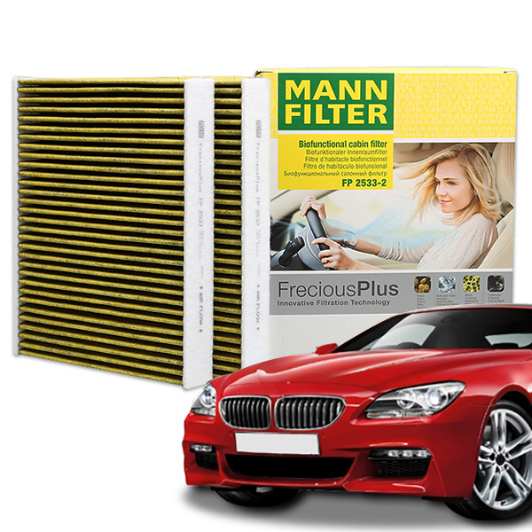 [만필터]BMW 6시리즈 (11~)항알레르기 에어컨필터 FP 2533-2